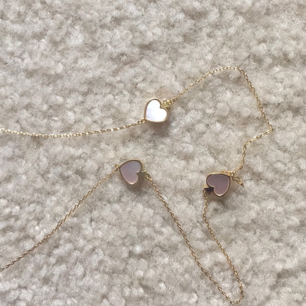 NWT Kate Spade signature mother of pearl necklace